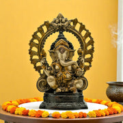 Lord Ganesha Brass Idol – A Sacred Emblem of Wisdom & Prosperity