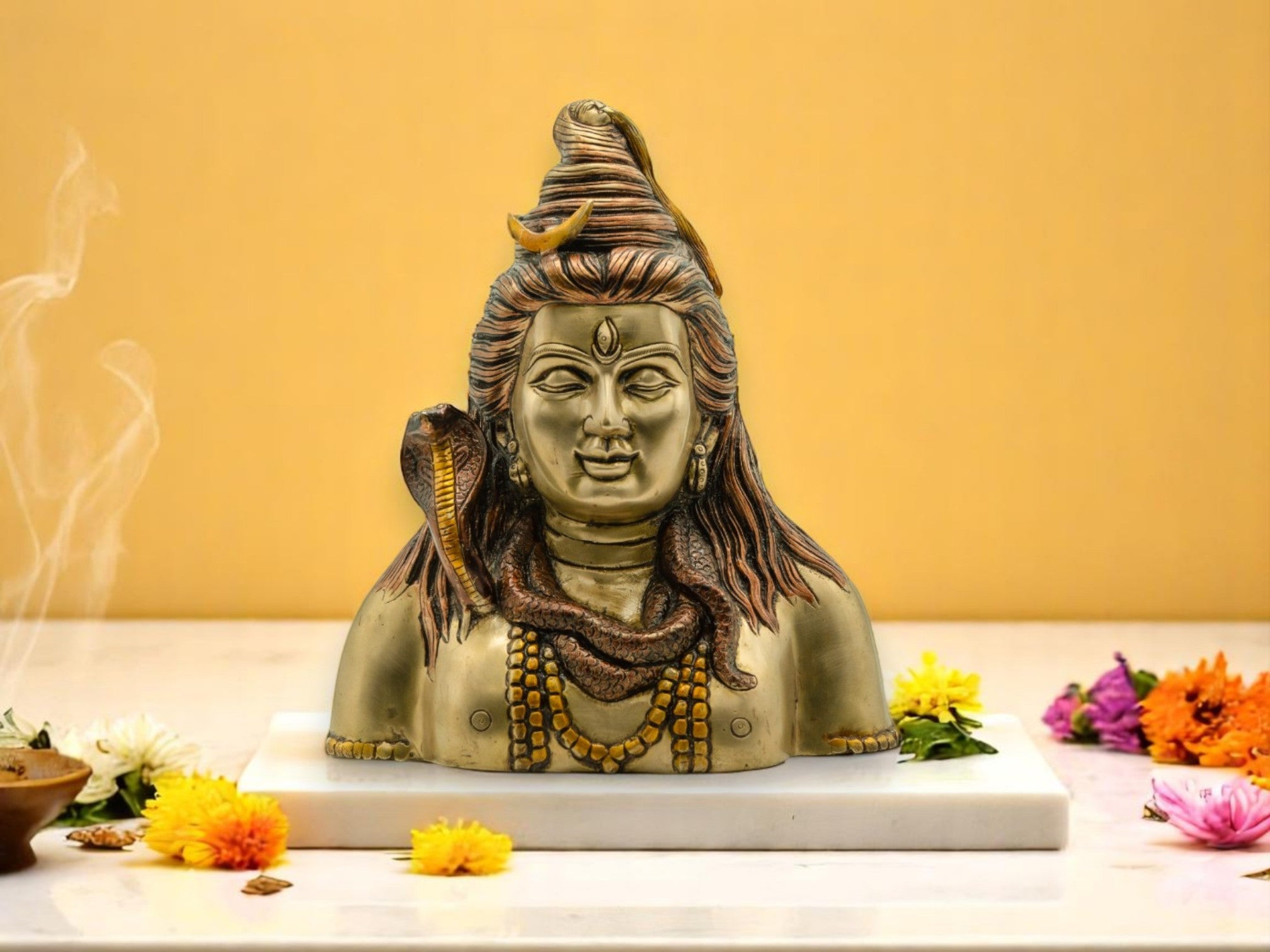 Lord Shiva Brass Idol – A Divine Symbol of Peace & Strength
