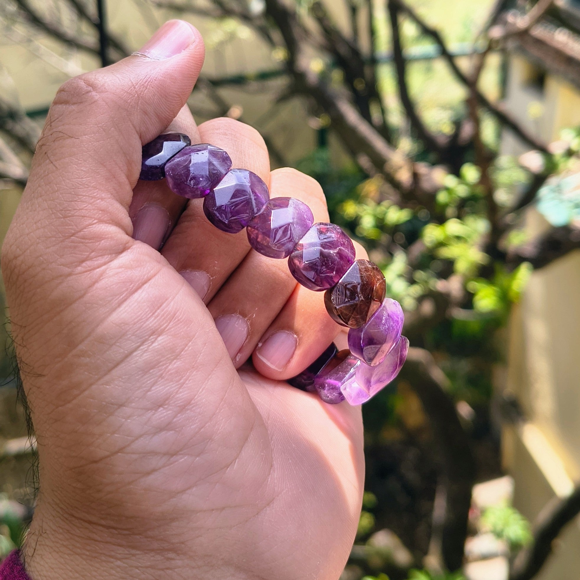 Amethyst Elemental Bracelet