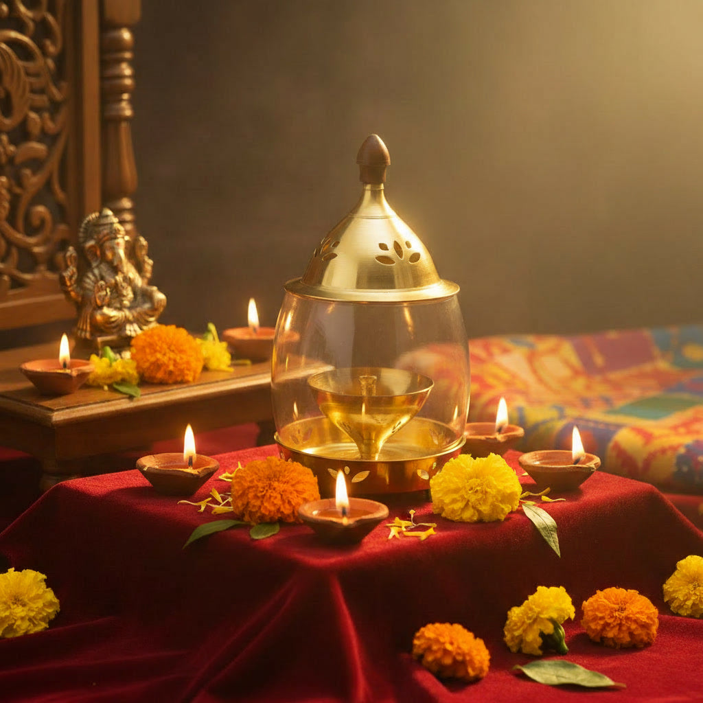 Brass Divya Darshan Diya