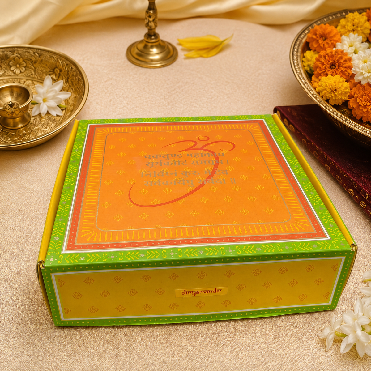 Premium Ashtavinayak Ganesh Pooja Gift Set (8 Terracotta Idols with Pooja Samagri)