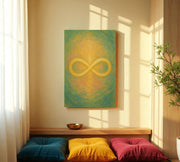 Infinite Blessings | Vastu Wall Art for Abundance, Balance and Unbroken Flow (Gallery-Wrapped Canvas with Wooden Back Support)