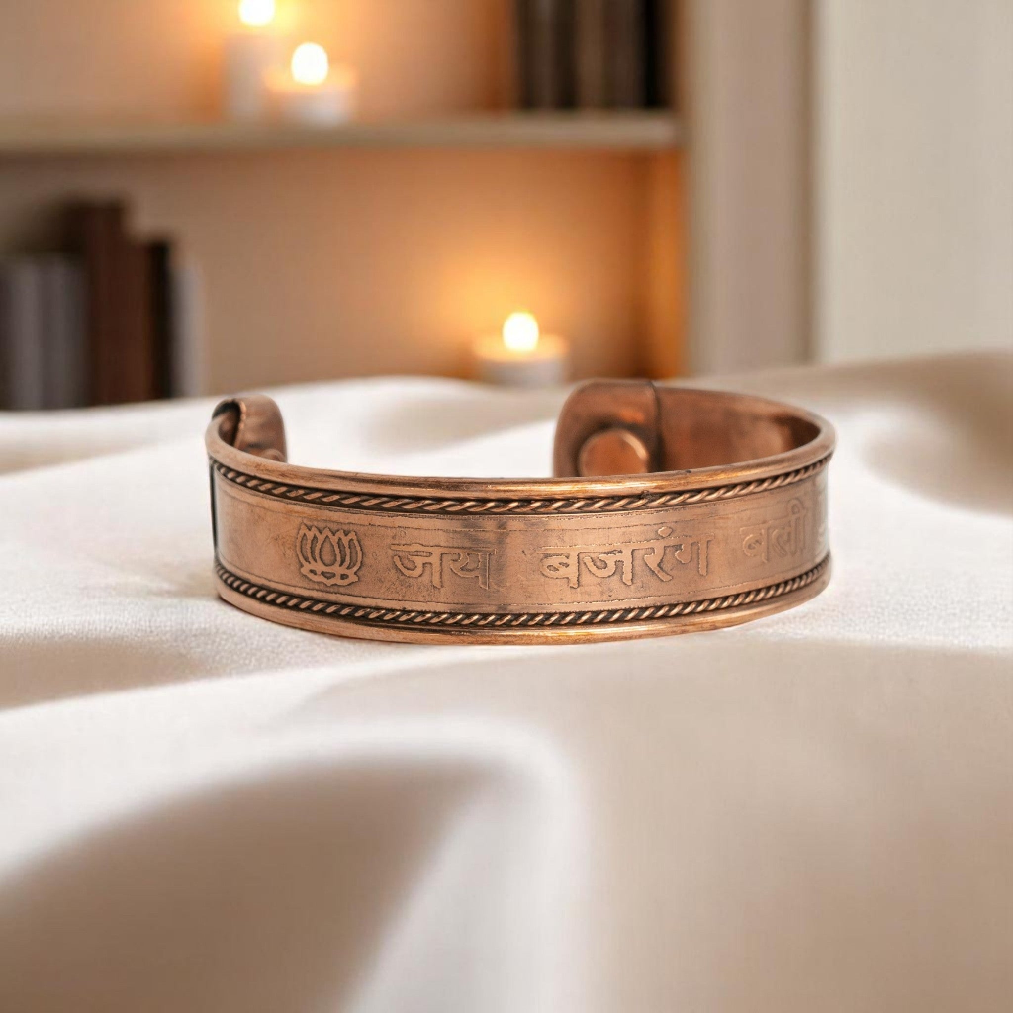 Copper Magnetic Jai Bajrang Bali Bracelet – Strength, Devotion, and Protection