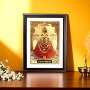 Shri Khatu Shyam Gold Foil Wall Art – A Divine Masterpiece for Your Home & Puja Room