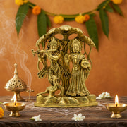 Radha Krishna Under Kadamba Tree – Fine Brass Idol for Home & Temple