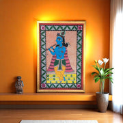 Divine Madhubani Krishna Wall Art – Invoke Peace & Devotion