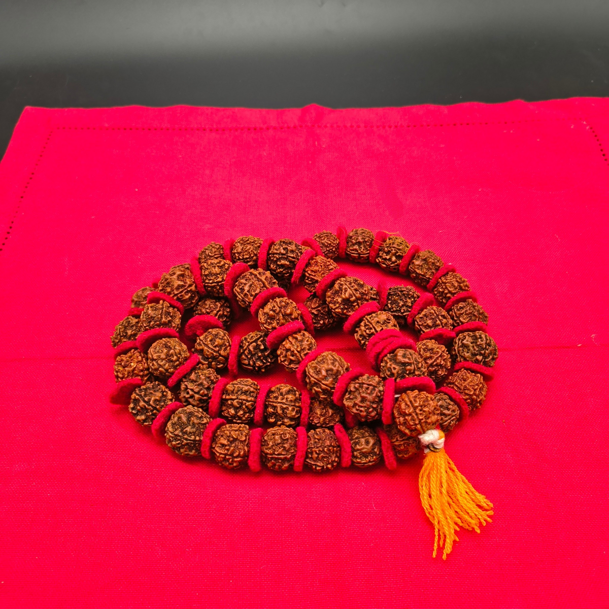 5 Mukhi Rudraksha Large Beads Mala