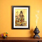 Lord Shiva Gold Foil Wall Art – A Divine Masterpiece for Your Home & Puja Room