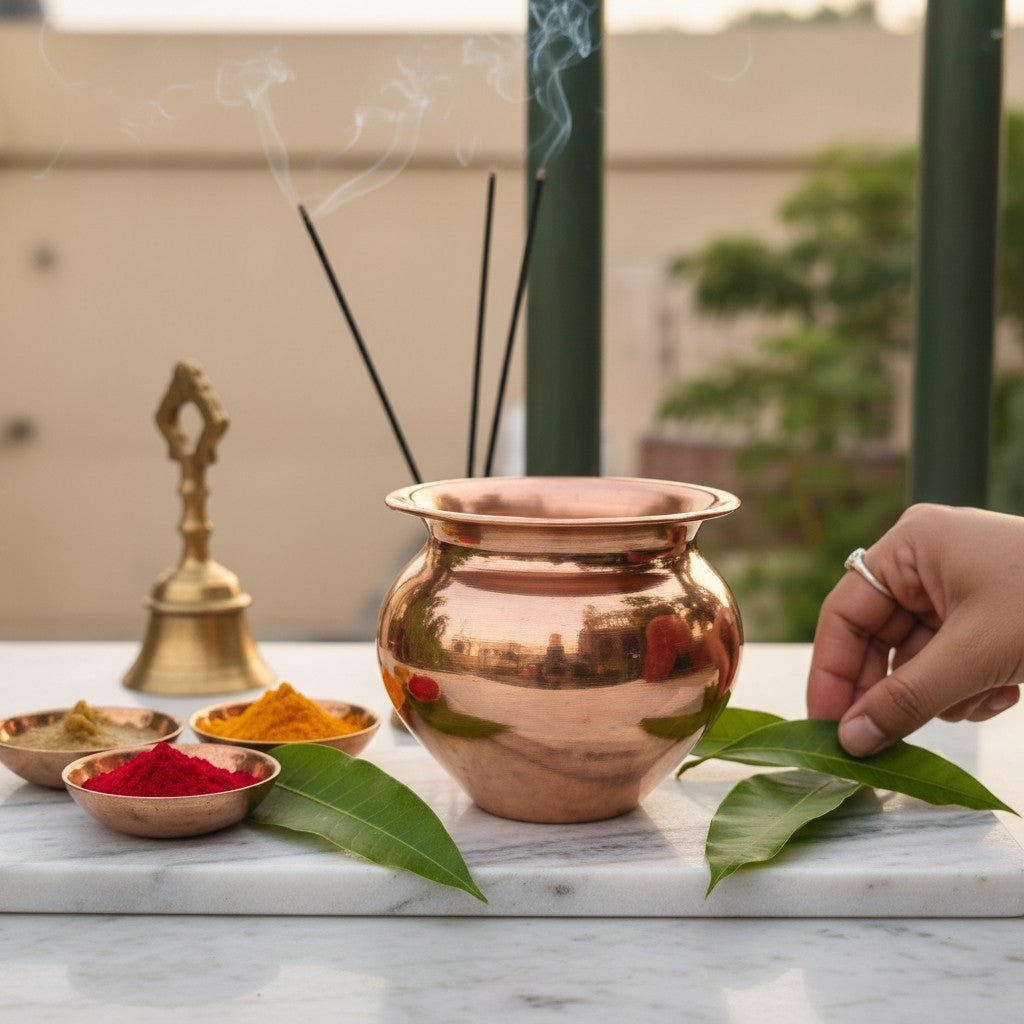 Pure Copper Kalash (Lota) Large