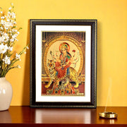 Maa Durga Gold Foil Wall Art - A Divine Masterpiece for Your Home & Puja Room