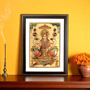 Goddess Lakshmi Gold Foil Wall Art – A Divine Masterpiece for Your Home & Puja Room