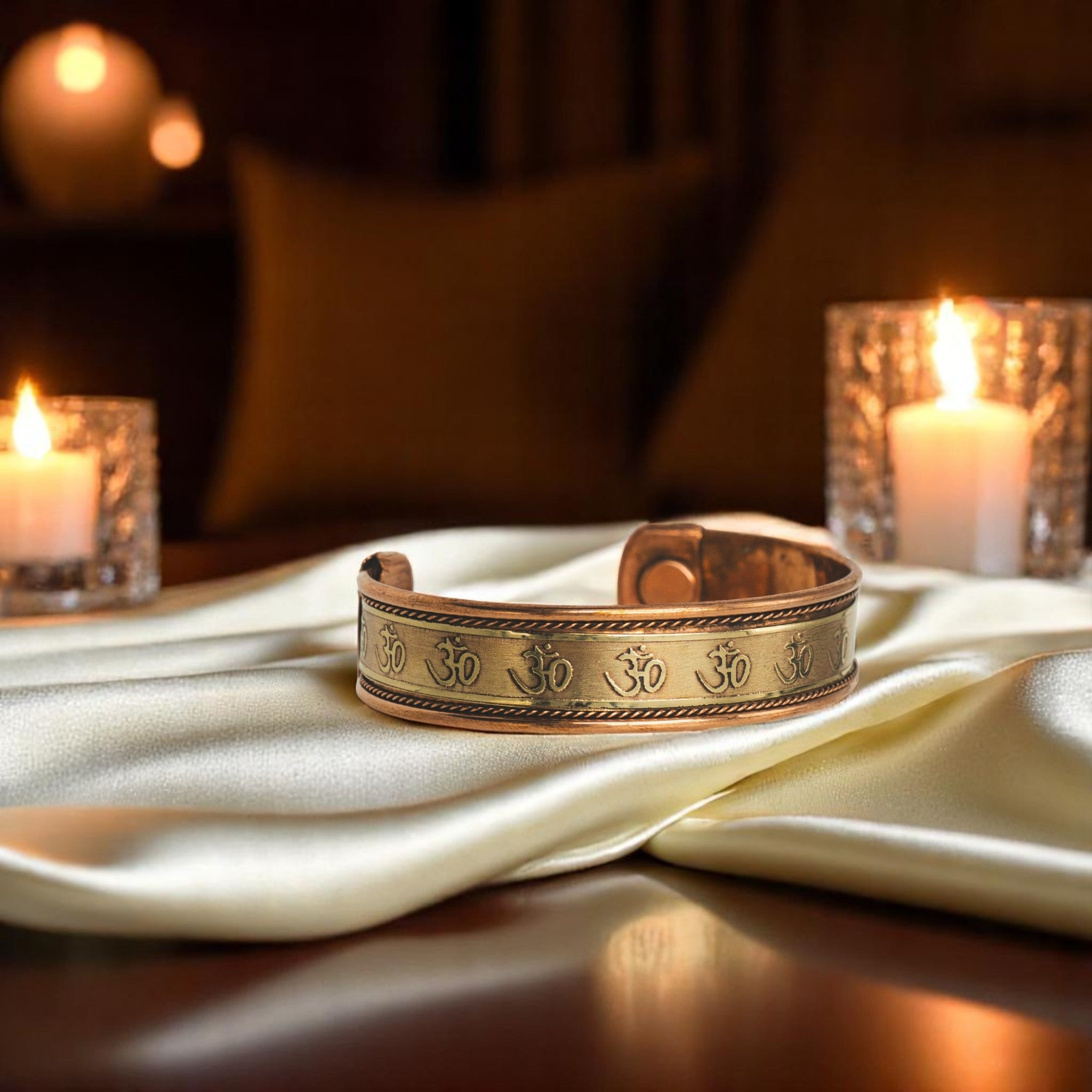 Copper Magnetic OM Bracelet – Spiritual Wellness in Every Curve