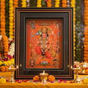 Panchmukhi Hanuman Ji 3D Shadow Box Wall Art