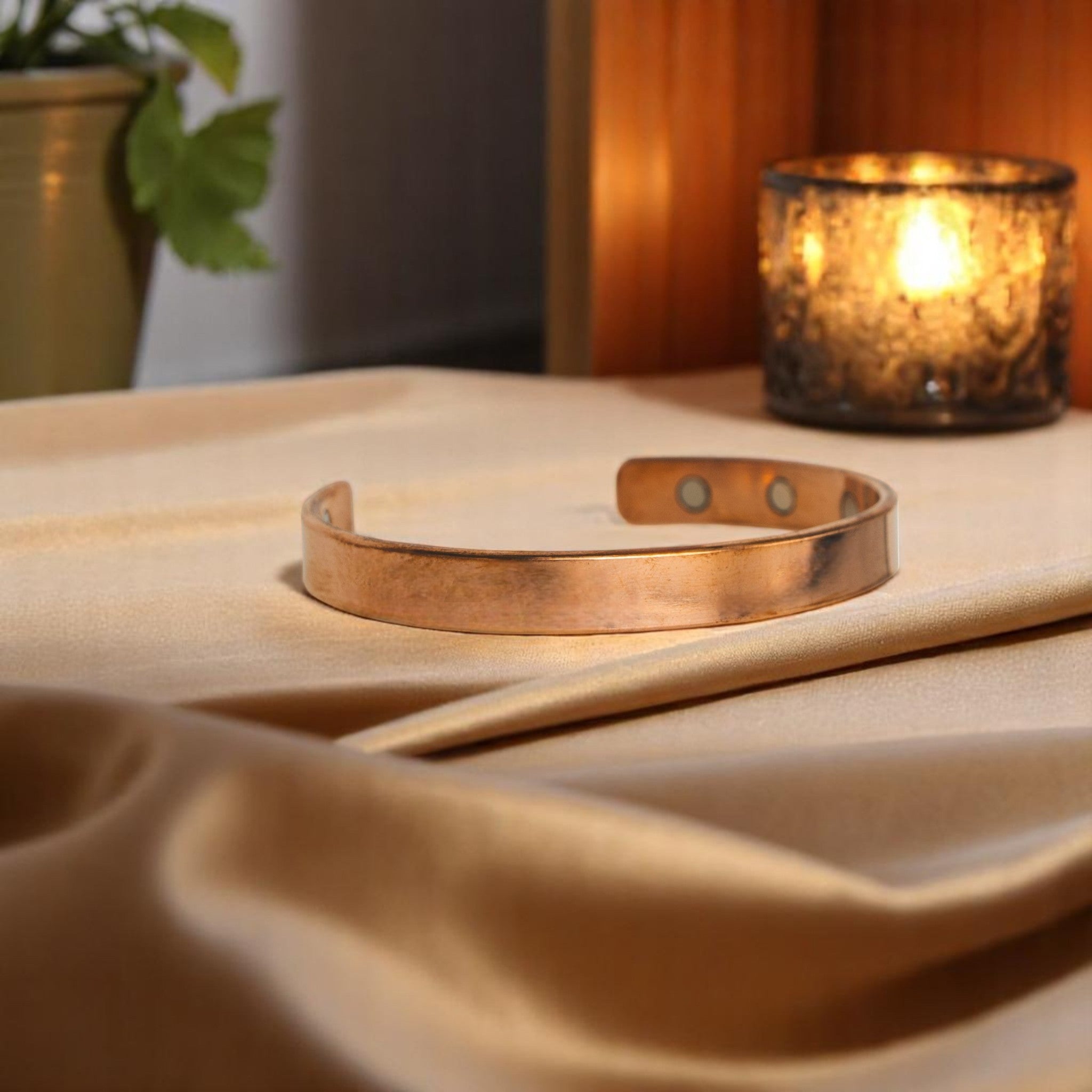 Plain Copper Magnetic Bracelet – Pure Simplicity, Subtle Strength