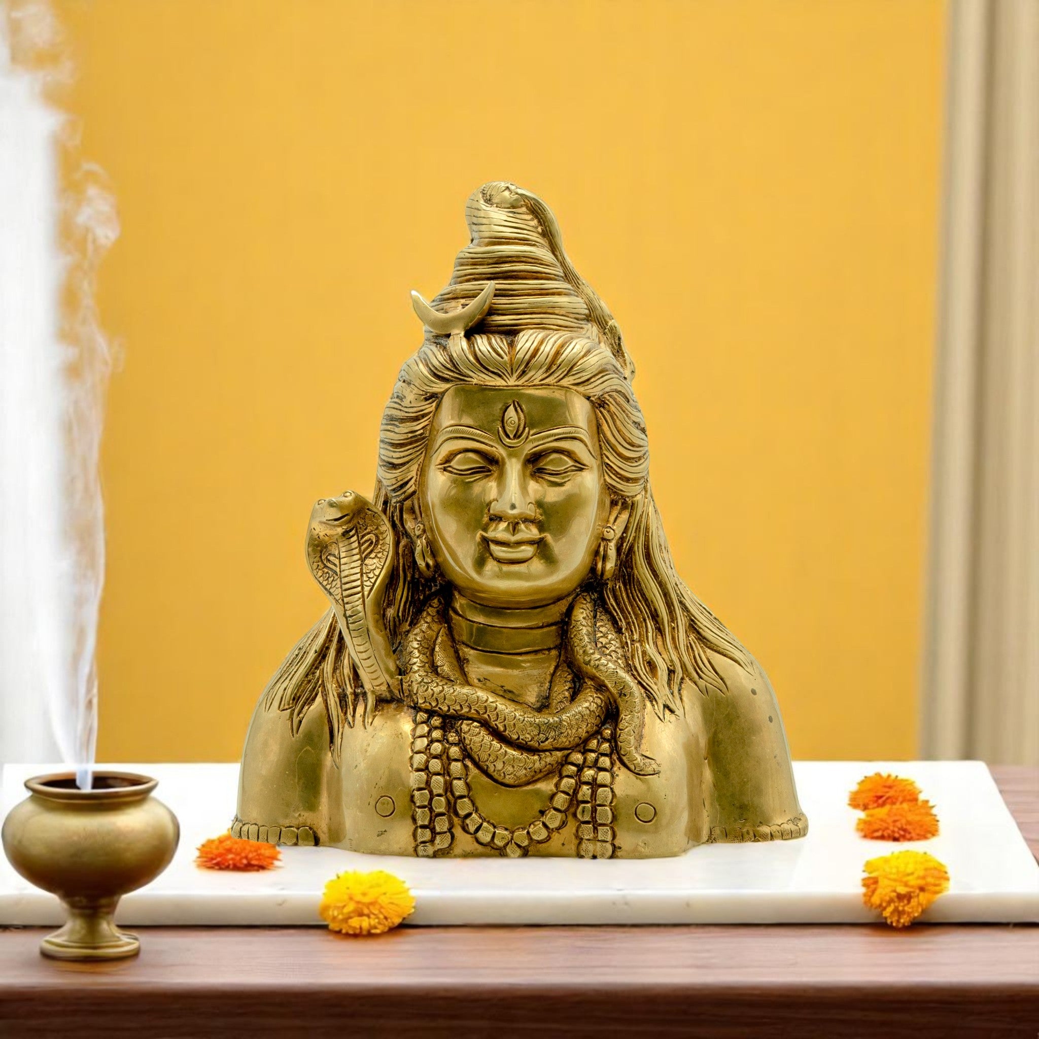 Lord Shiva Brass Idol – A Divine Symbol of Peace & Strength