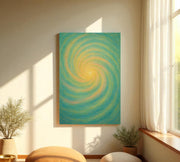 Positive Energy Swirl | Vastu Wall Art for Momentum, Flow and Fresh Cycles (Gallery-Wrapped Canvas with Wooden Back Support)