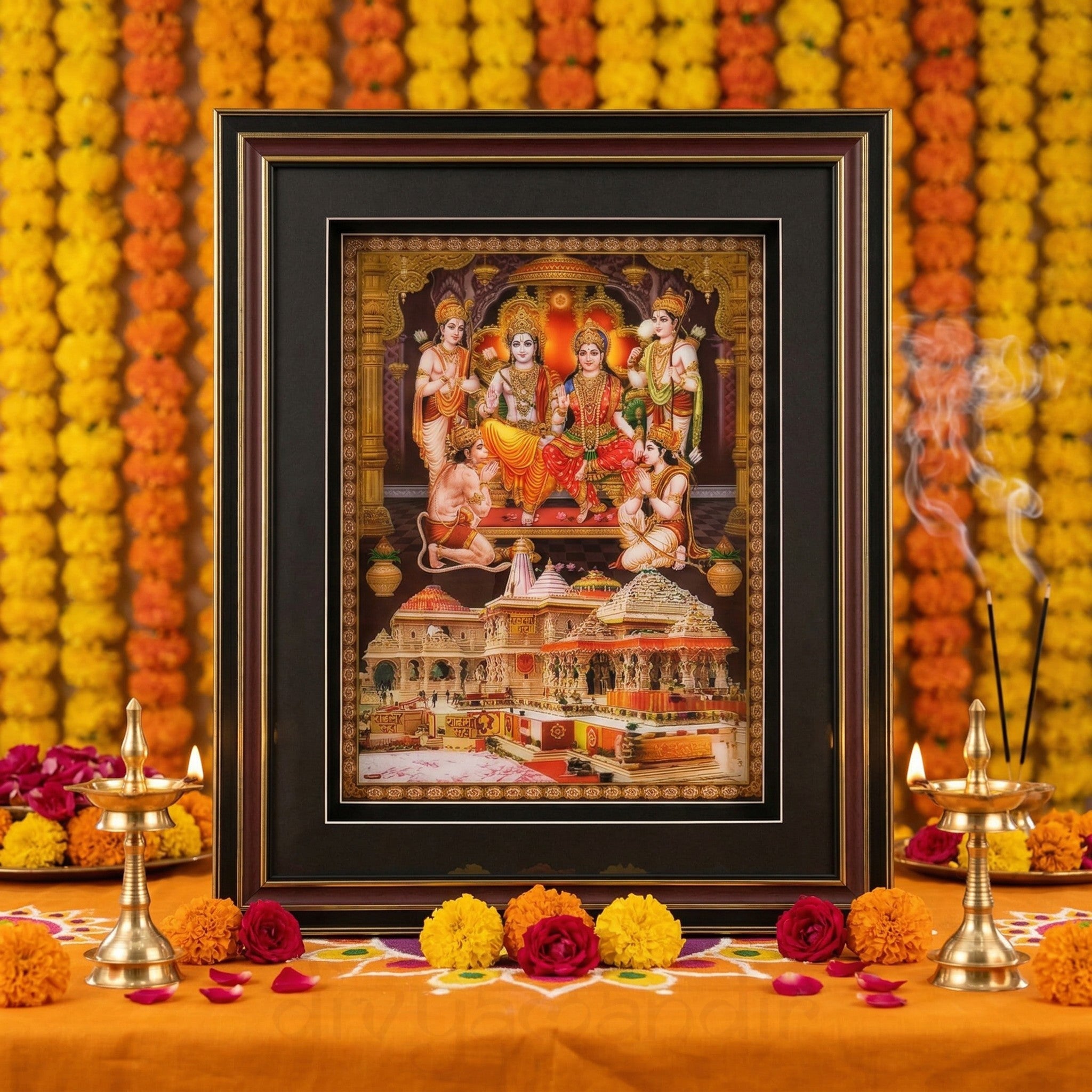 Ram Darbar 3D Shadow Box Wall Art