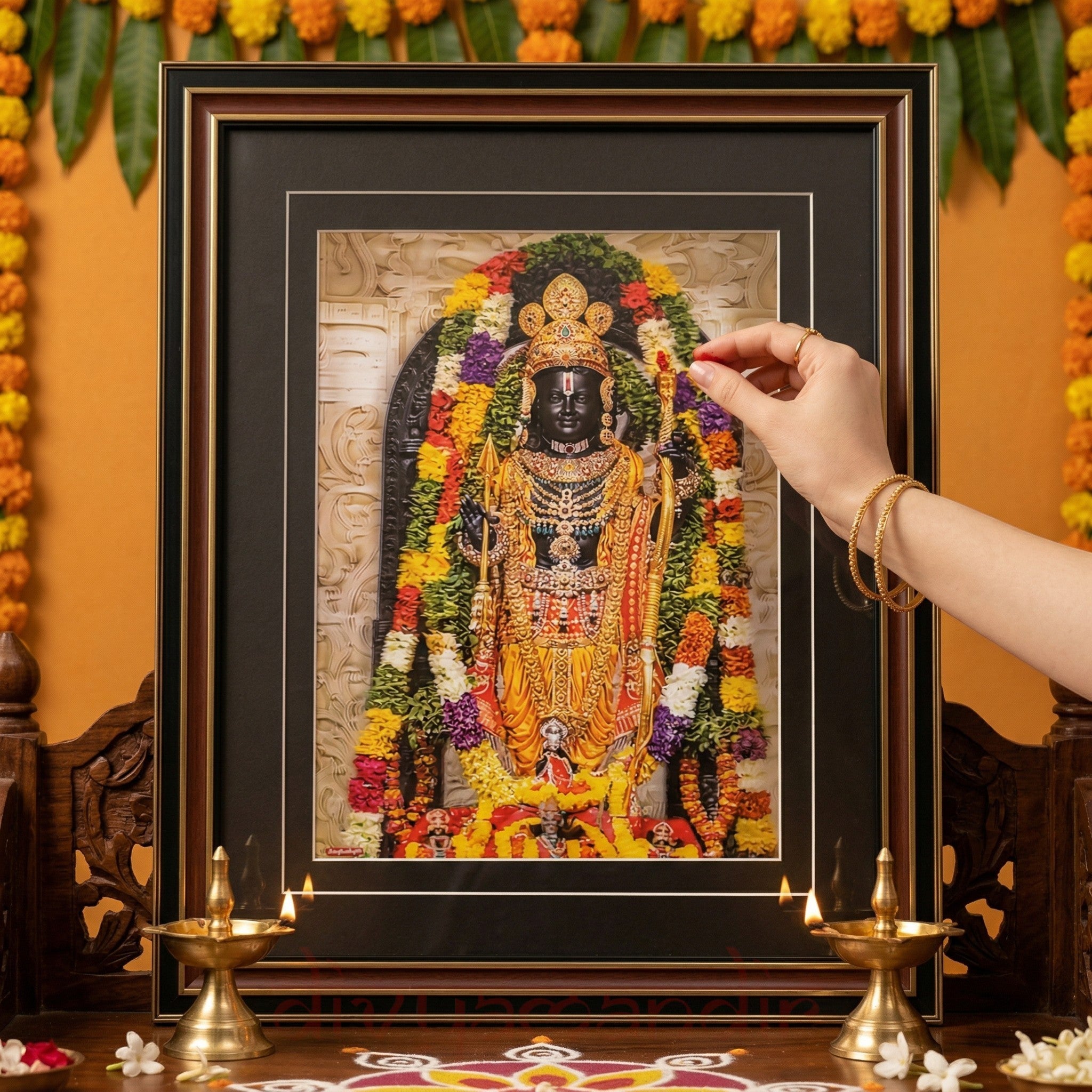Ram Lalla 3D Shadow Box Wall Art – Divya Mandir