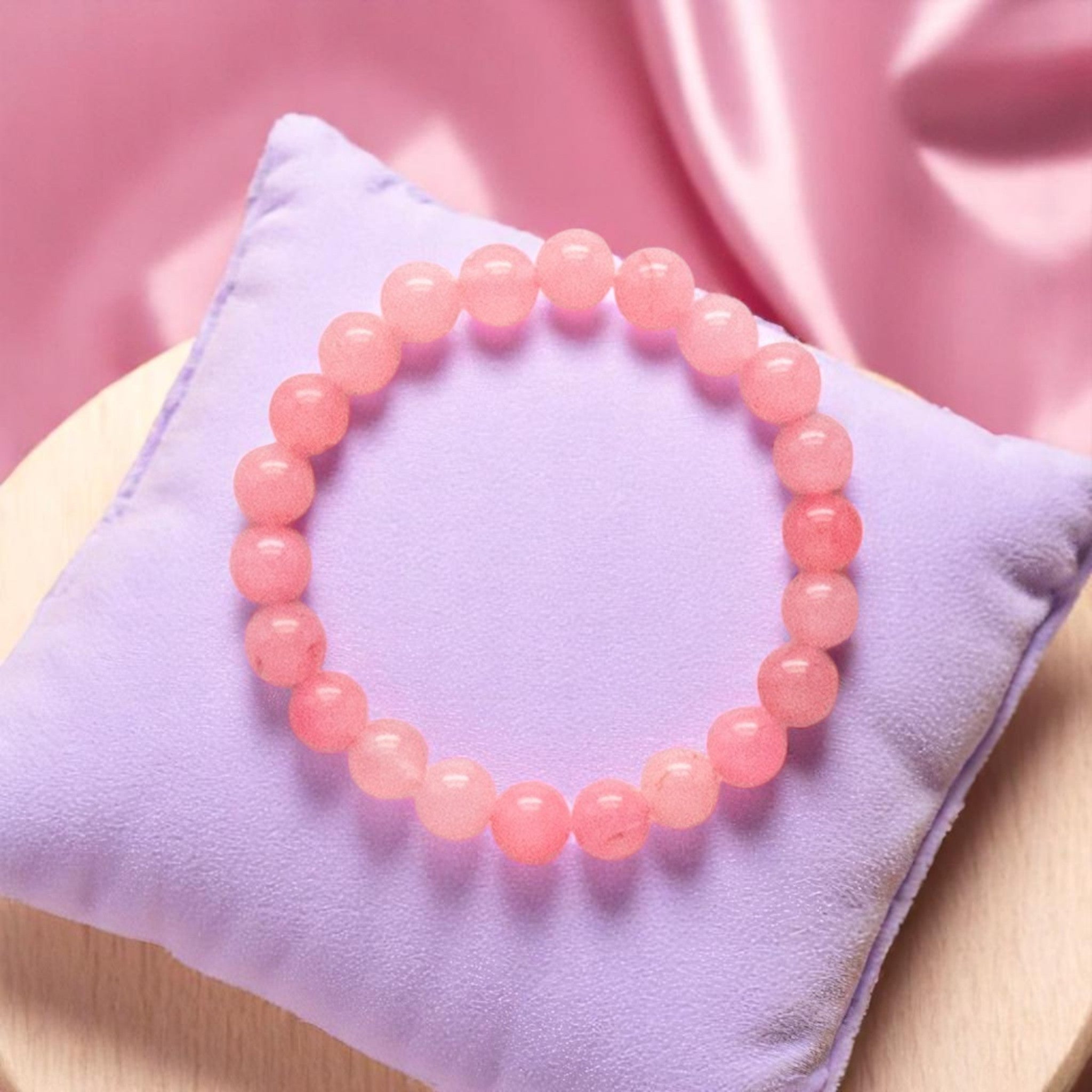 Rose Quartz Compassion Bead Bracelet – Divine Balance Series
