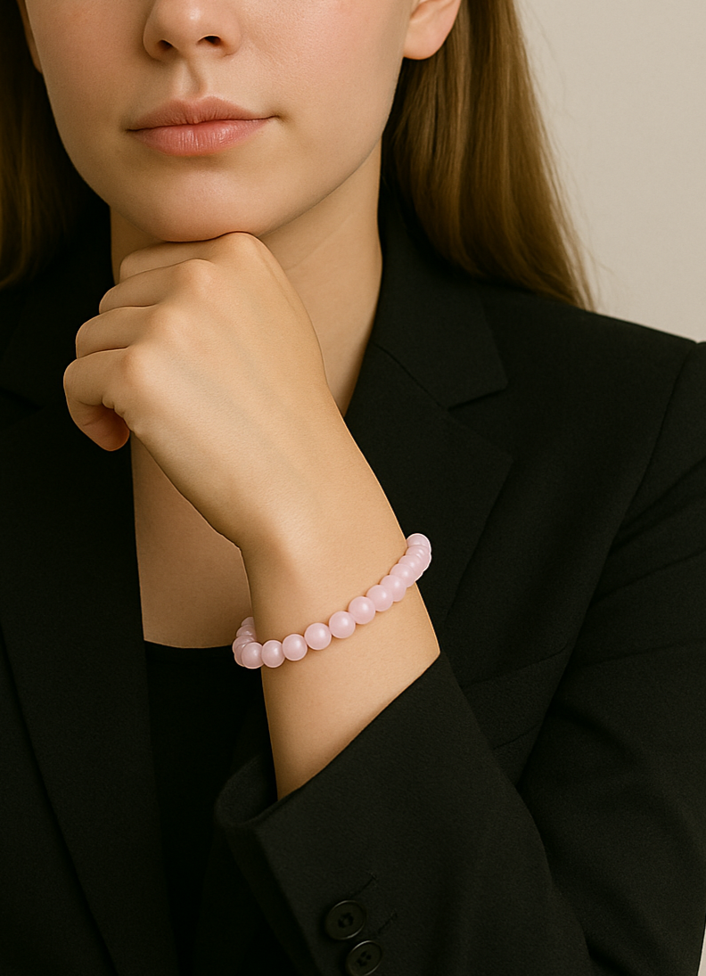 Rose Quartz Compassion Bead Bracelet – Divine Balance Series