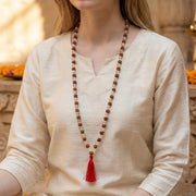 5 Mukhi Rudraksha and Sphatik Mala with Bracelet Pack