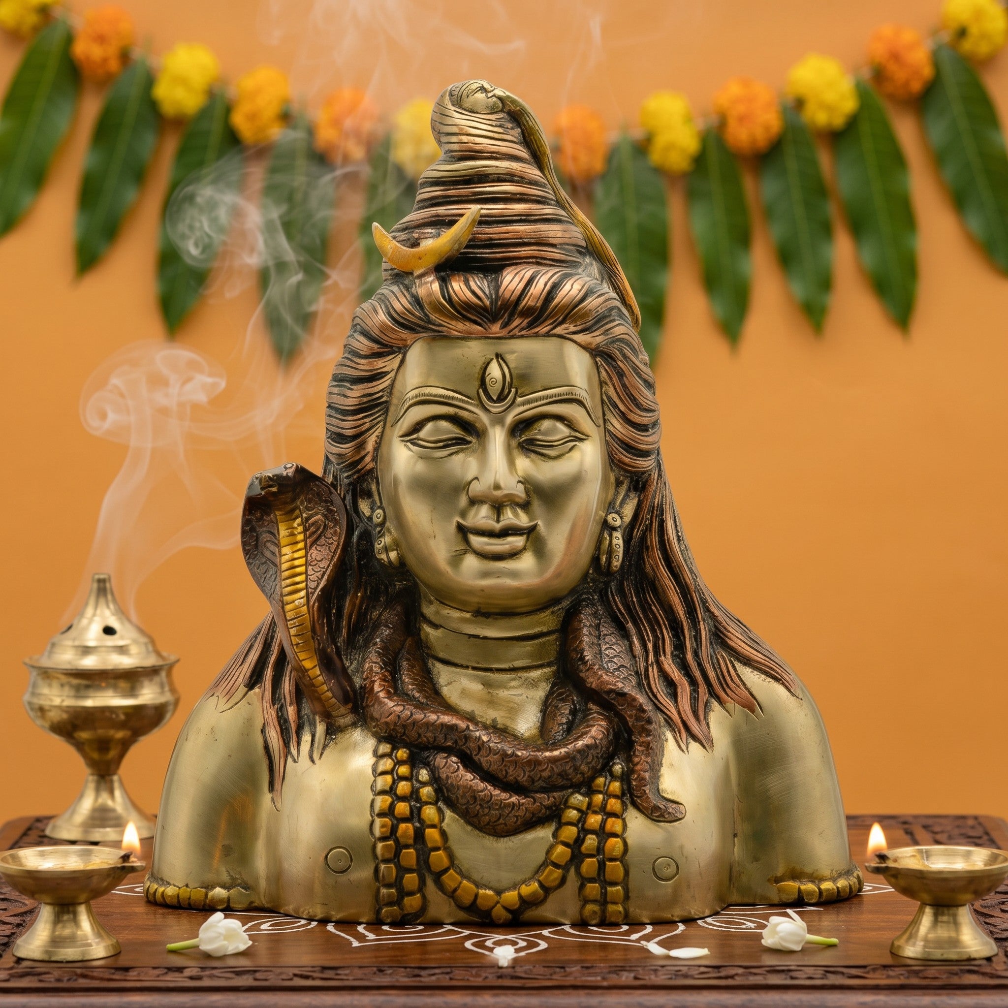 Lord Shiva Brass Idol – A Divine Symbol of Peace & Strength