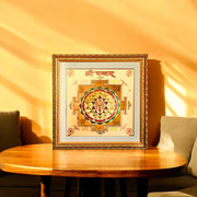 Sacred Shree Yantra Gold Print Wall Art – A Divine Symbol of Prosperity & Spiritual Power