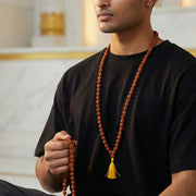 5 Mukhi Rudraksha Small Bead Mala