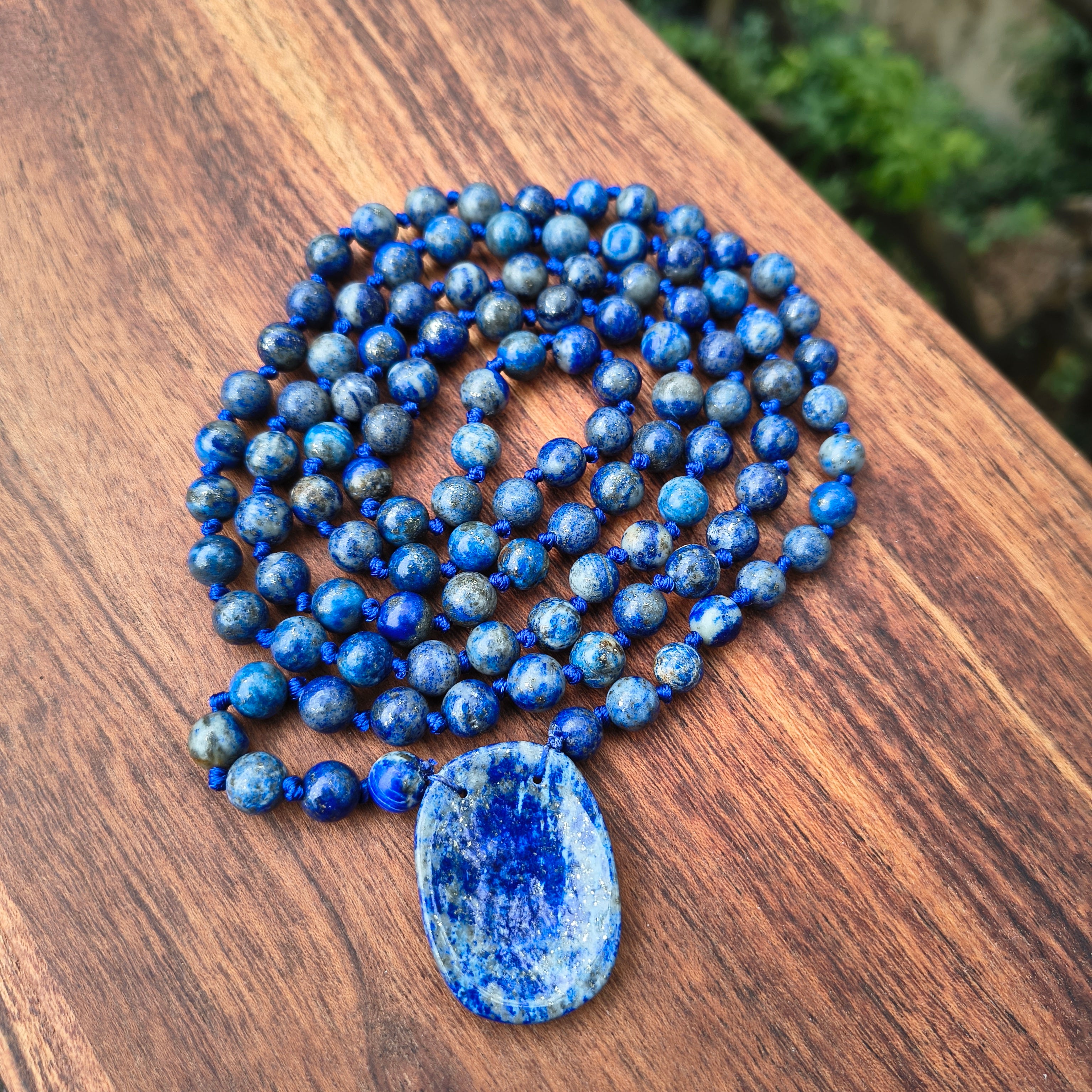 Sodalite 108 Beads + 1 Thumbstone Japmala