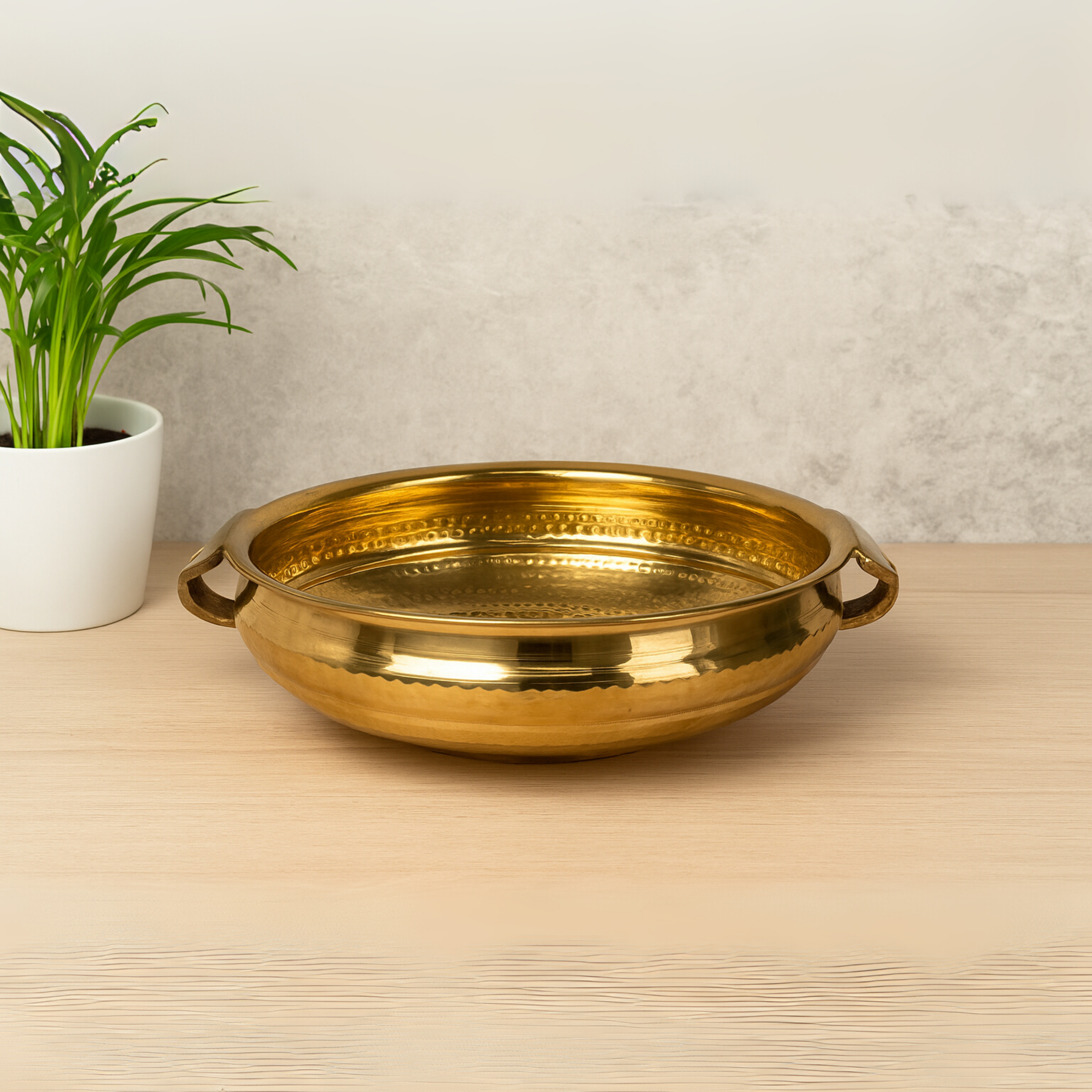 Traditional Brass Urli – Decorative Bowl for Pooja & Festive Décor
