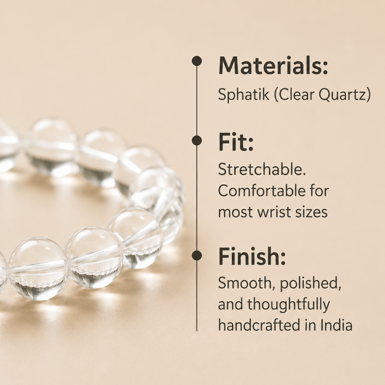 Sphatik Bead Bracelet